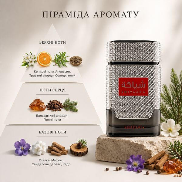 Khadlaj Shiyaaka Silver 100 мл парфумована вода для чоловіків E098 фото